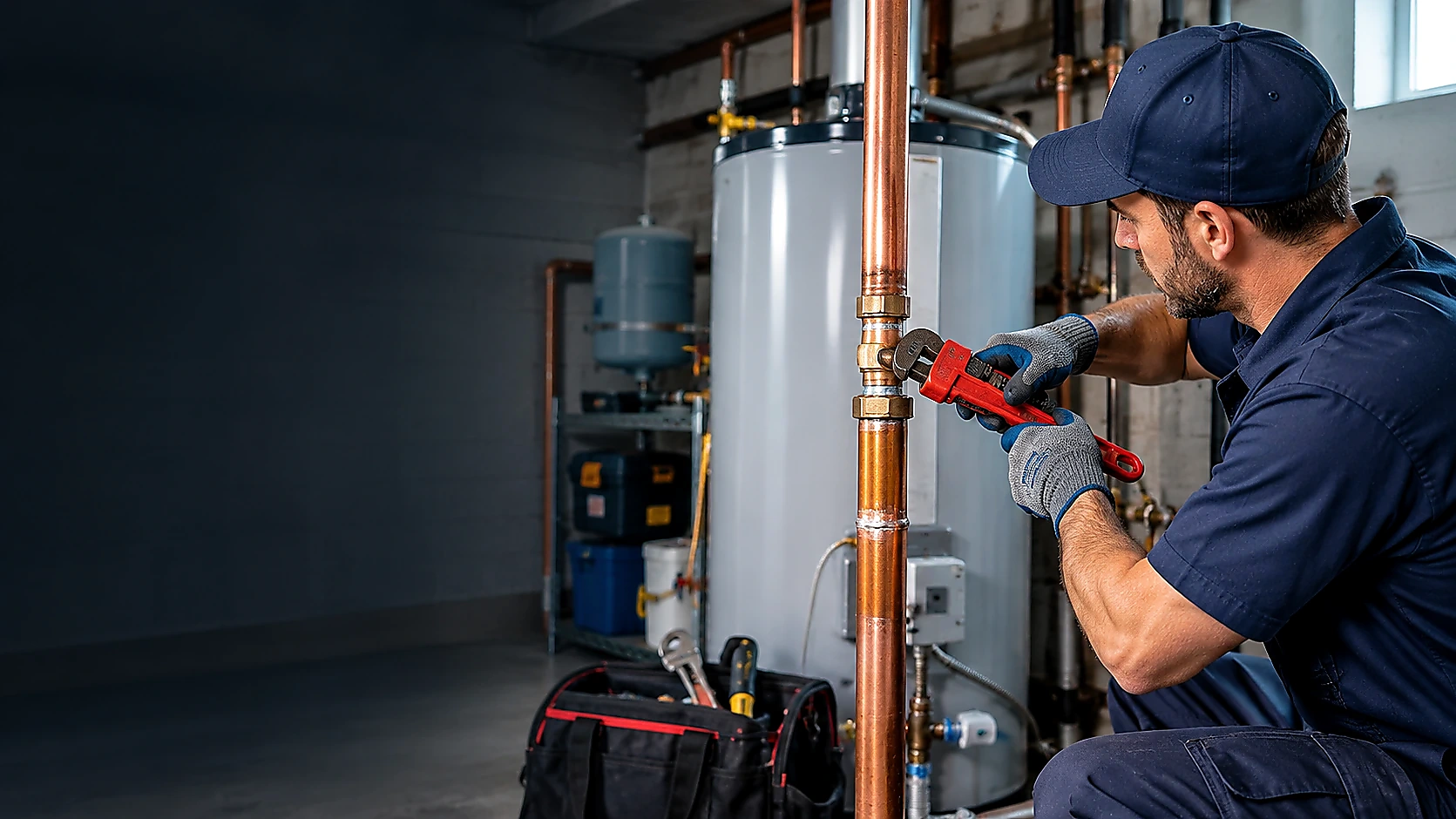 Illustrative plumbing photo for Pipe Repair and Replacement